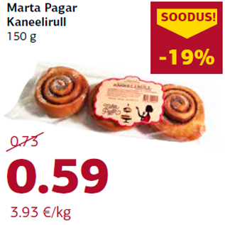 Allahindlus - Marta Pagar Kaneelirull 150 g