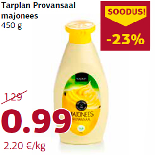 Allahindlus - Tarplan Provansaal majonees 450 g