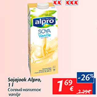 Allahindlus - Sojajook Alpro, 1 l