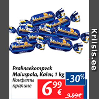 Allahindlus - Pralineekompvek Maiuspala, Kalev, 1 kg