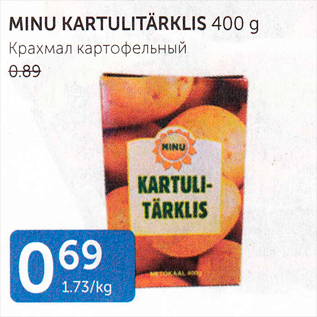 Allahindlus - MINU KARTULITÄRKLIS 400 G