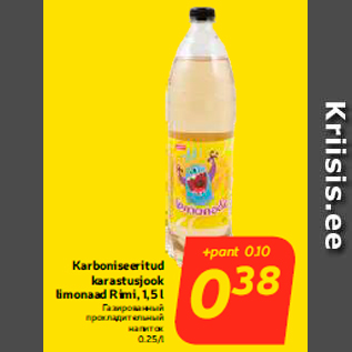 Allahindlus - Karboniseeritud karastusjook limonaad Rimi, 1,5 l