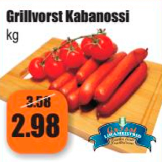 Allahindlus - Grillvorst Kabanossi kg