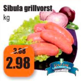 Allahindlus - Sibula grillvorst kg