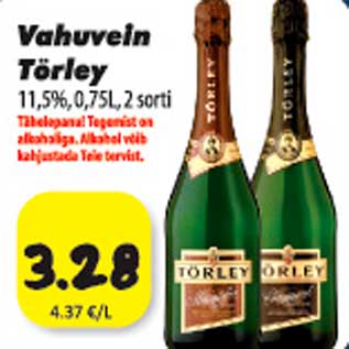 Allahindlus - Vahuvein Törley 11,5%,0,75L,2sorti