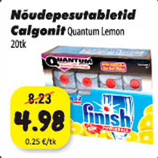 Allahindlus - Nõudepesutabletid Calgonit Quantum Lemon 20tk