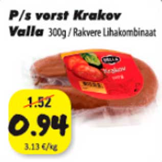 Allahindlus - P/s vorst Krakov Valla 300g