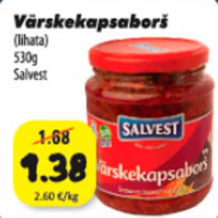 Allahindlus - Värskekapsaborš (lihata) 530g Salvest