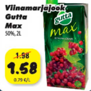 Allahindlus - Vinamarjajook Gutta Max 50%,2l