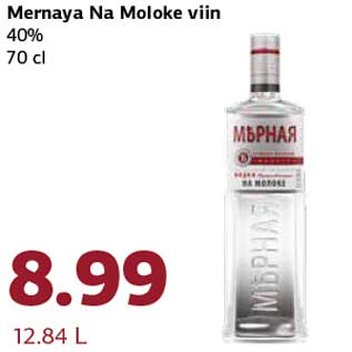 Allahindlus - Mernaya Na Moloke viin 40% 70 cl