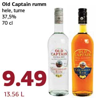 Allahindlus - Old Captain rumm hele, tume 37,5% 70 cl