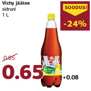 Allahindlus - Vichy jäätee sidruni 1 L