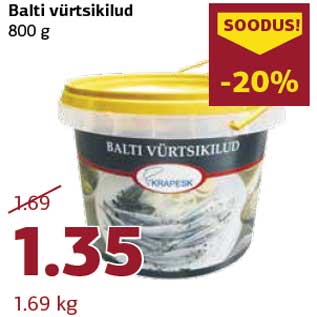 Allahindlus - Balti vürtsikilud 800 g