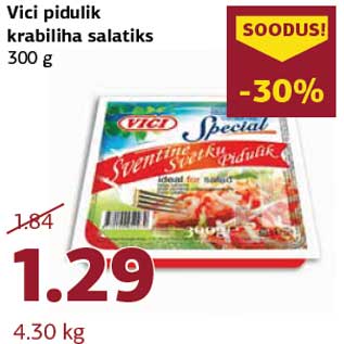 Allahindlus - Vici pidulik krabiliha salatiks 300 g