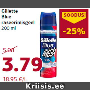 Allahindlus - Gillette Blue raseerimisgeel 200 ml