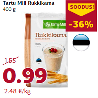 Allahindlus - Tartu Mill Rukkikama 400 g