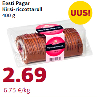 Allahindlus - Eesti Pagar Kirsi-riccottarull 400 g