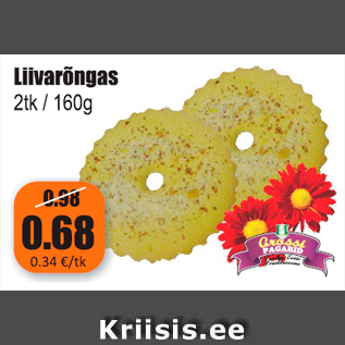 Allahindlus - Liivarõngas 2 tk / 160 g