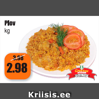 Allahindlus - Plov kg