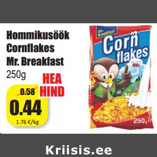 Allahindlus - Hommikusöök Cornflakes Mr. Breakfast 250g