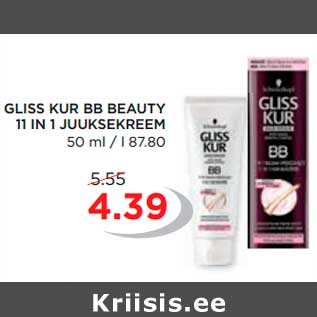 Allahindlus - GLISS KUR BB BEAUTY 11 IN 1 JUUKSEKREEM 50 ml