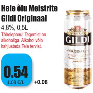 Allahindlus - Gildi Originaal 4,8%, 0,5L