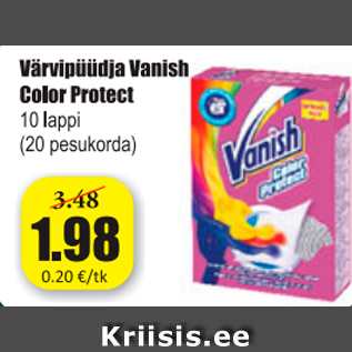 Allahindlus - Värvipüüdja Vanish Color Protect