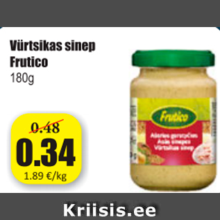 Allahindlus - Vürtsikas siner Frutico 180 g