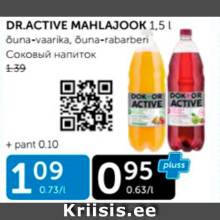 Allahindlus - DR.ACTIVE MAHLAJOOK 1,5 L