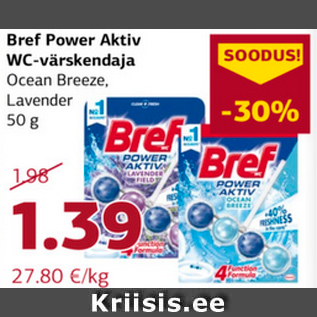 Allahindlus - Bref Power Aktiv WC-värskendaja