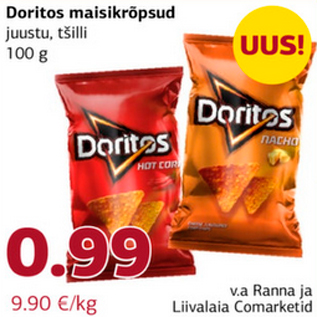 Allahindlus - Doritos maisikrõpsud