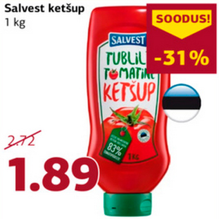 Allahindlus - Salvest ketšup 1 kg