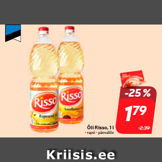 Allahindlus - Õli Risso, 1 l