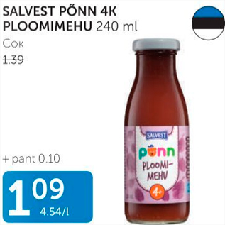 Allahindlus - SALVEST PÕNN 4K PLOOMIMEHE 240 ML