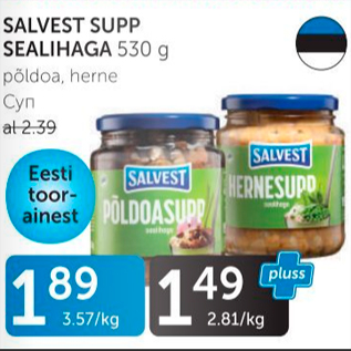 Allahindlus - SALVEST SUPP SEALIHAGA 530 G