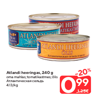 Allahindlus - Atlandi heeringas, 240 g