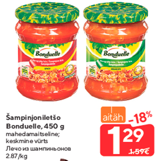 Allahindlus - ŠampinjoniletšoBonduelle, 450 g