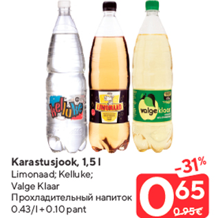 Allahindlus - Karastusjook, 1,5 l