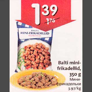 Allahindlus - Balti minifrikadellid, 350 g