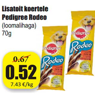 Allahindlus - Lisatoit koertele Pedigree Rodeo