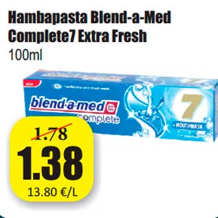 Allahindlus - Hambapasta Blend-a-Med Complete 7 Extra Fresh 100ml