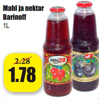 Allahindlus - Mahl ja nektar Barinoff 1L