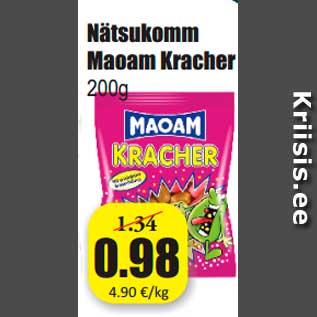 Allahindlus - Nätsukomm Maoam Kracher 200g