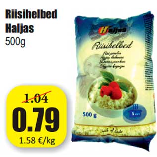 Allahindlus - Riisihelbed Haljas 500g