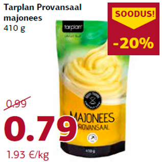 Allahindlus - Tarplan Provansaal majonees 410 g