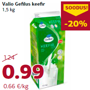 Allahindlus - Valio Gefilus keefir 1,5 kg