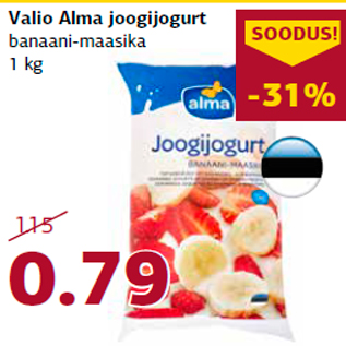 Allahindlus - Valio Alma joogijogurt