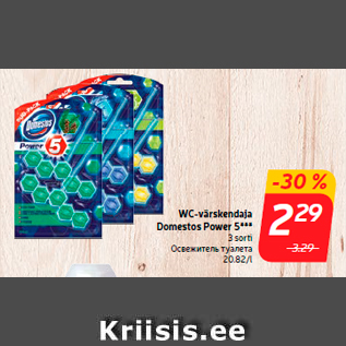 Allahindlus - WC-värskendaja Domestos Power 5***