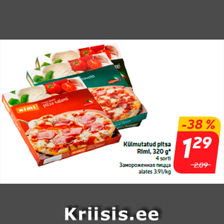 Allahindlus - Külmutatud pitsa Rimi, 320 g*