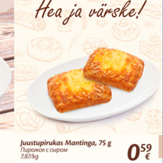 Allahindlus - Juustupirukas Mantinga, 75 g